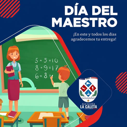 La Alcaldía La Caleta reconoce a los docentes en el Día del Maestro
