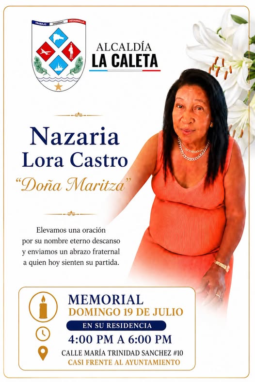 Familiares de Nazaria Lora Castro reciben solidaridad de la comunidad local