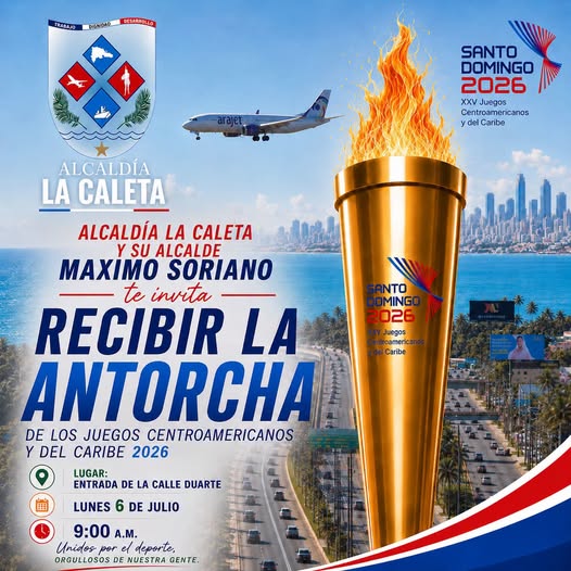 Llega a La Caleta la Antorcha de los XXV Juegos Centroamericanos y del Caribe